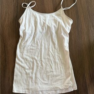 American Eagle White Spaghetti Strap Tank Top
